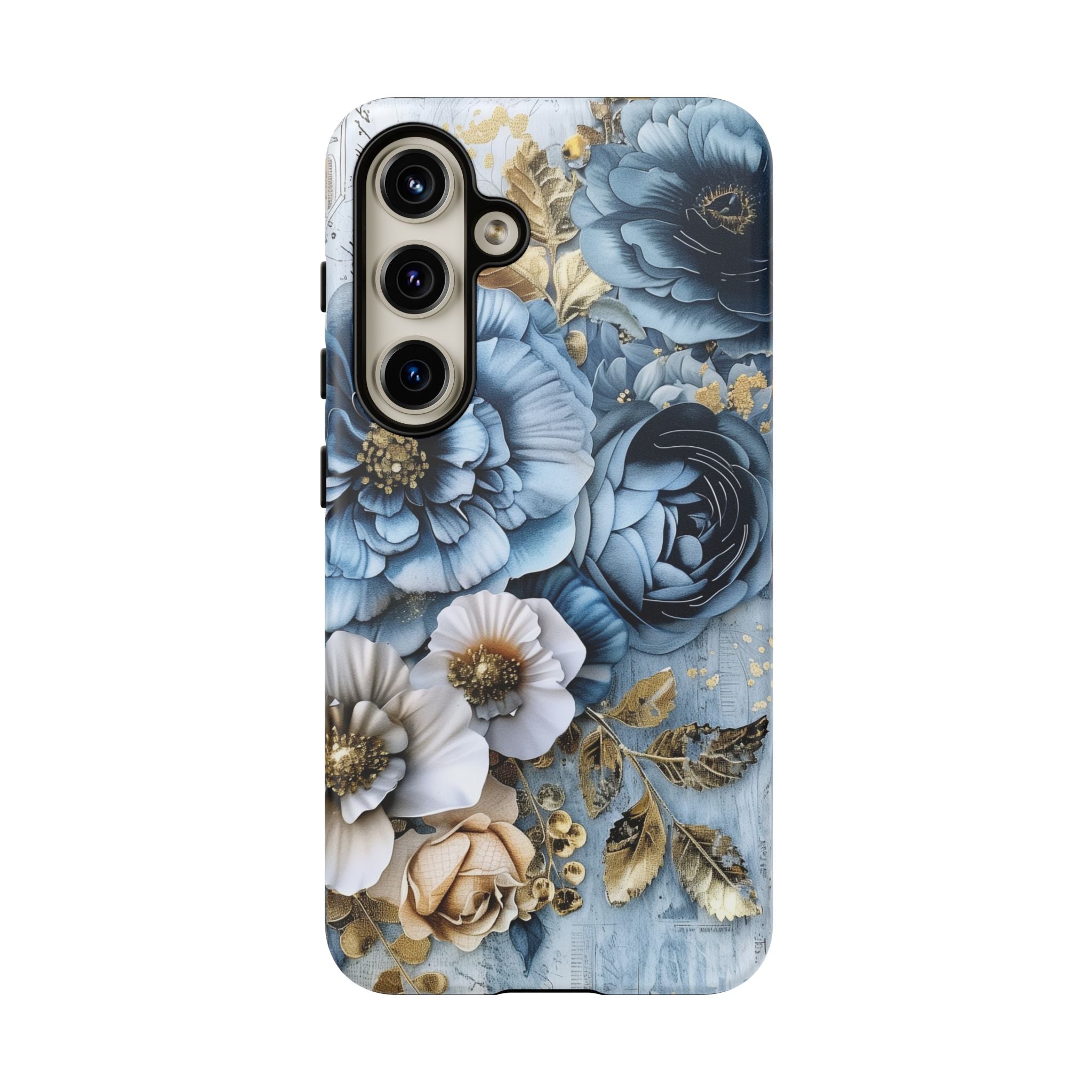 Blooming Blue Floral Bouquet - Tough Guard Samsung Galaxy Case