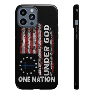 One Nation Under God American Flag - Tough Guard Apple iPhone Case