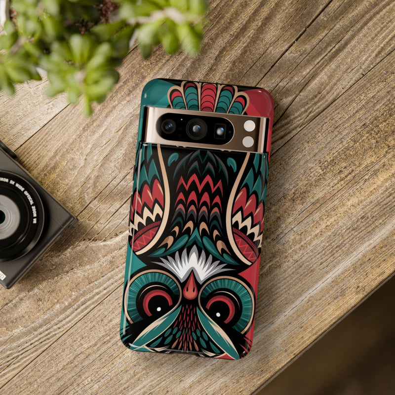 Majestic Haida Native American Owl  - Tough Guard Google Pixel Case