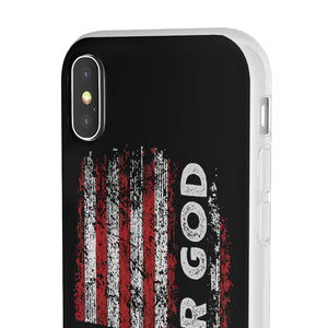 One Nation Under God American Flag - Flexi Case Apple iPhone Case