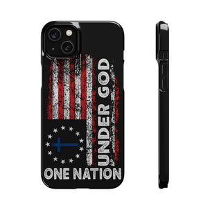 One Nation Under God American Flag - Snap Case Apple iPhone Case