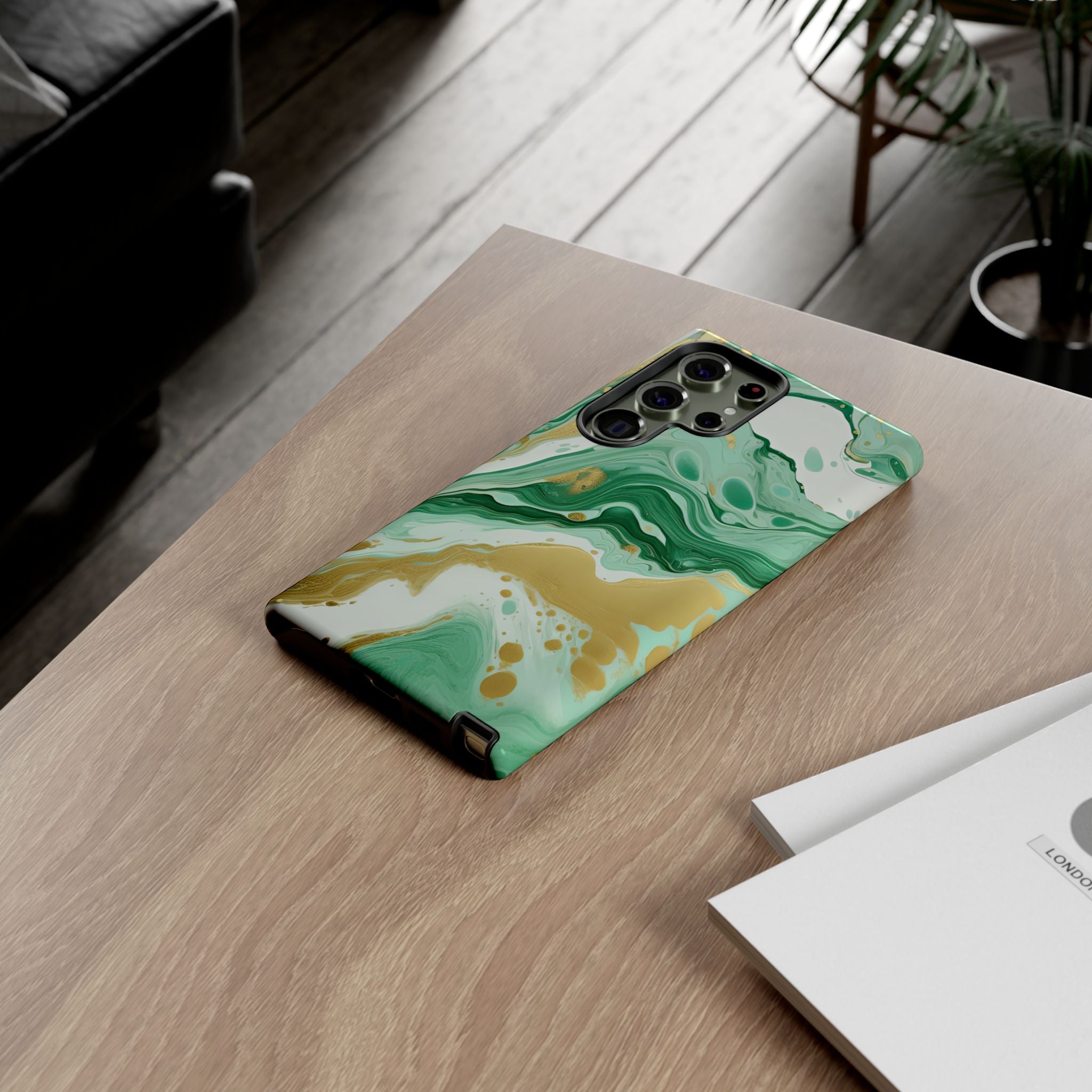 Emerald Gold Marble - Tough Guard Samsung Galaxy Case