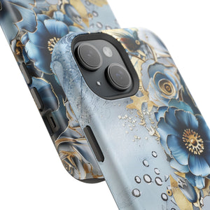 Blooming Blue Floral Bouquet - Impact Guard Apple iPhone Case