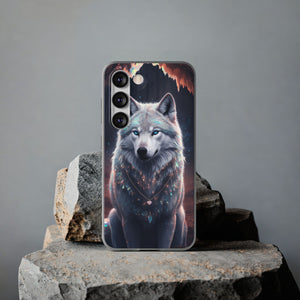 Majestic Guardian Wolf - Flexi Case Samsung Galaxy