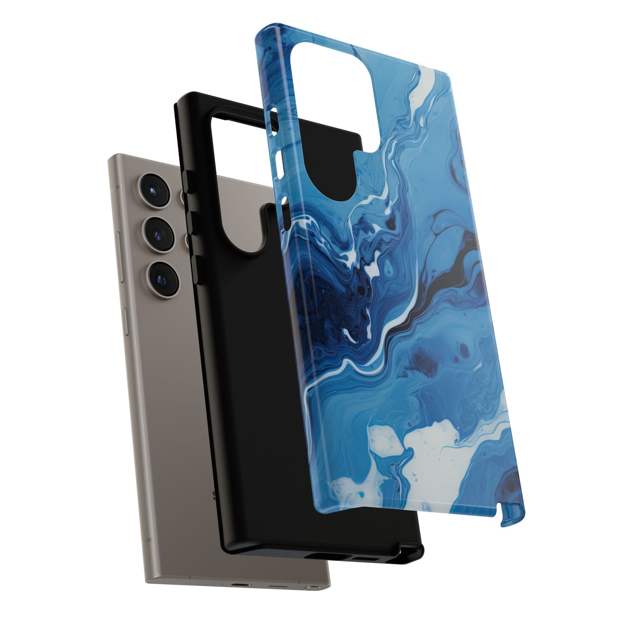 Blue Ocean Wave Marble - Tough Guard Samsung Galaxy Case