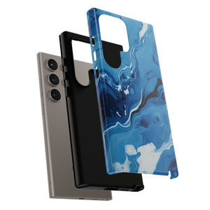Blue Ocean Wave Marble - Tough Guard Samsung Galaxy Case