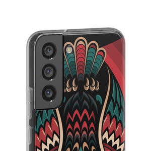 Majestic Haida Native American Owl - Flexi Case Samsung Galaxy Case