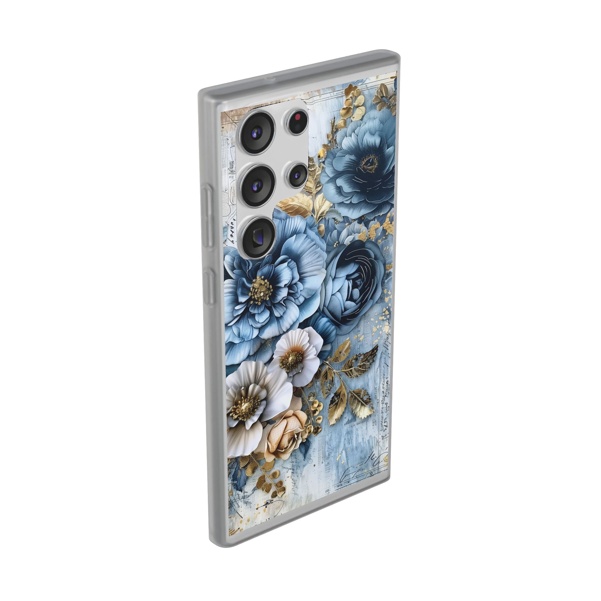 Blooming Blue Floral Bouquet Flexi Case - Samsung Galaxy Case