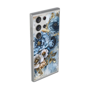 Blooming Blue Floral Bouquet Flexi Case - Samsung Galaxy Case