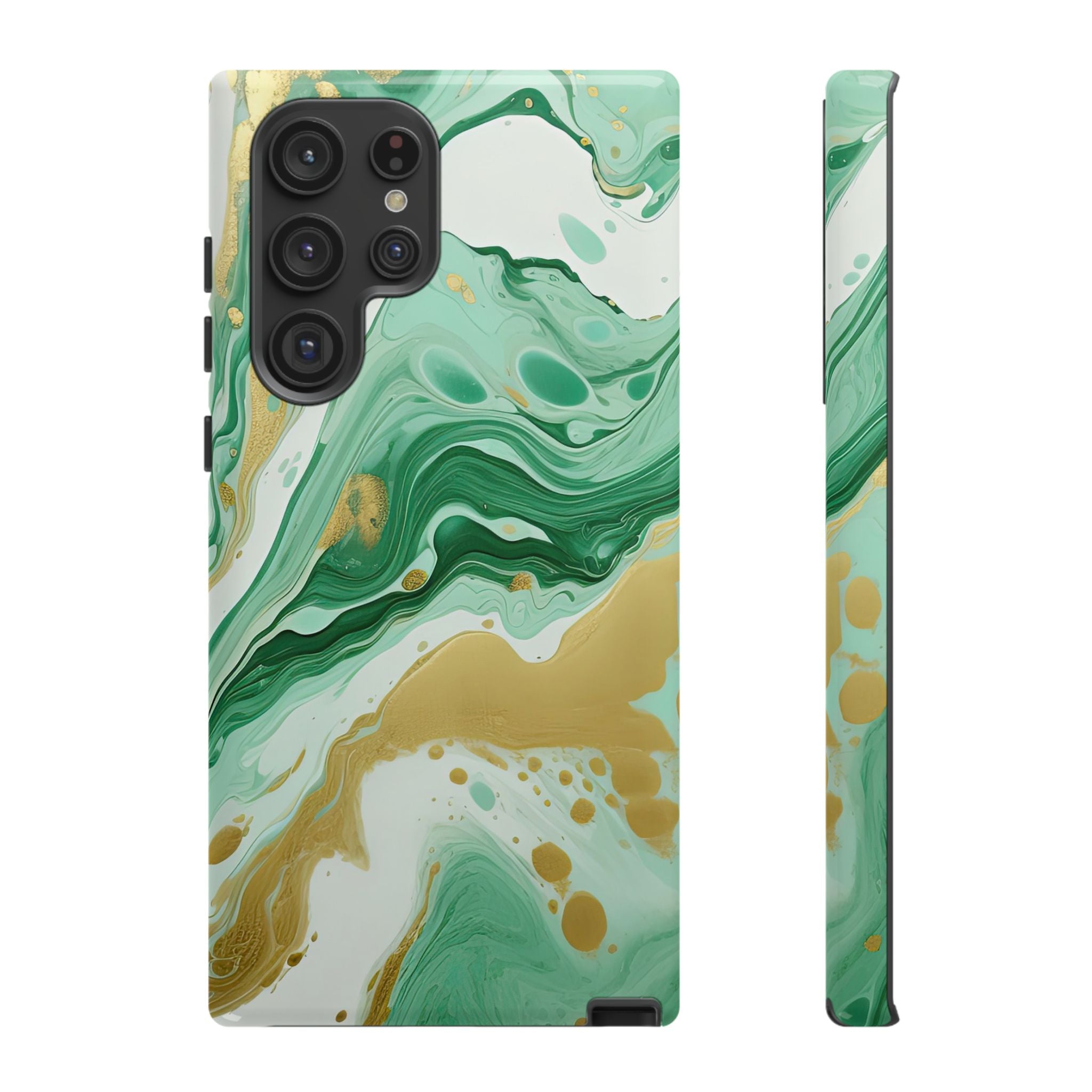 Emerald Gold Marble - Tough Guard Samsung Galaxy Case