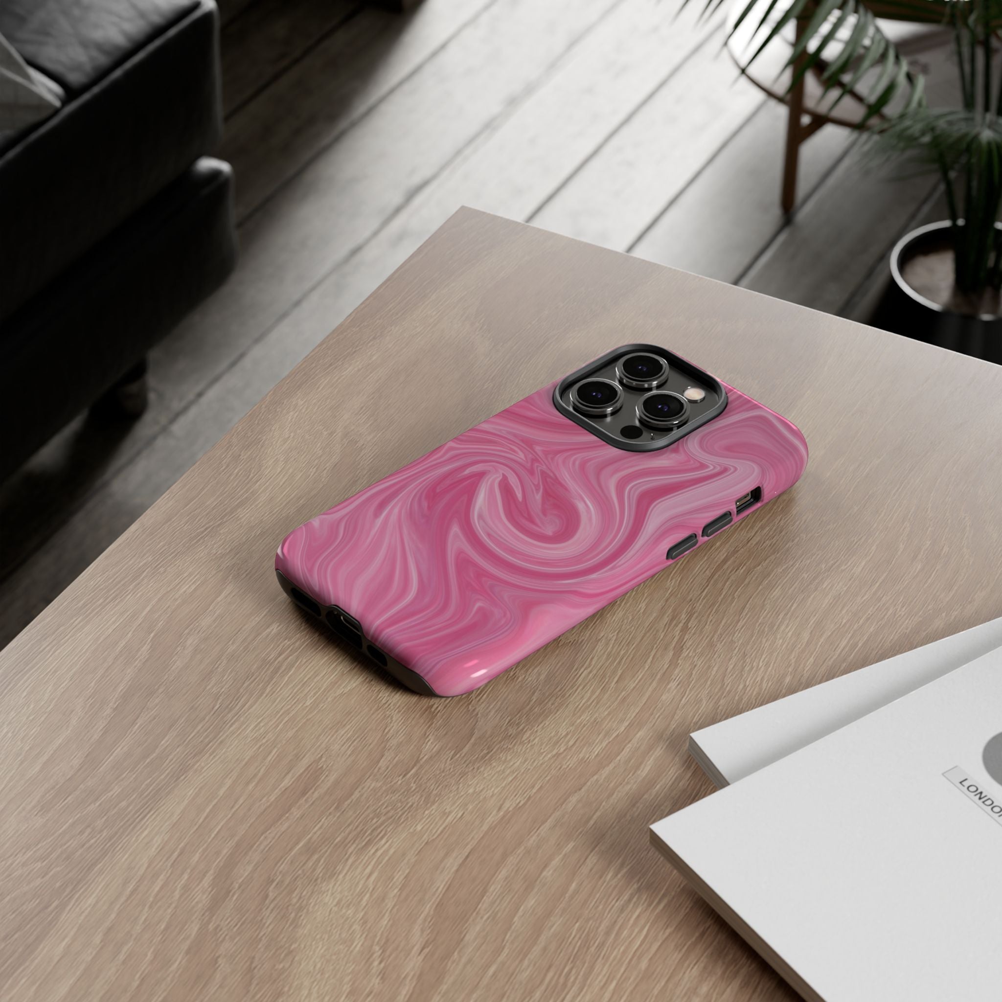 Pink Blush Marble - Tough Guard Apple iPhone Case
