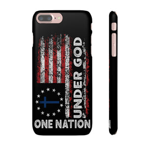 One Nation Under God American Flag - Snap Case Apple iPhone Case