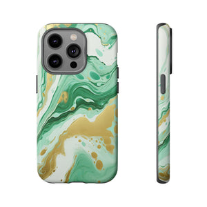 Emerald Gold Marble - Tough Guard Apple iPhone Case