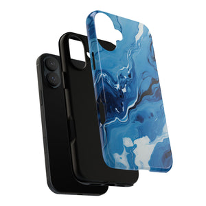 Blue Ocean Wave Marble - Tough Guard Apple iPhone Case