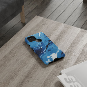 Blue Ocean Wave Marble - Tough Guard Google Pixel Case