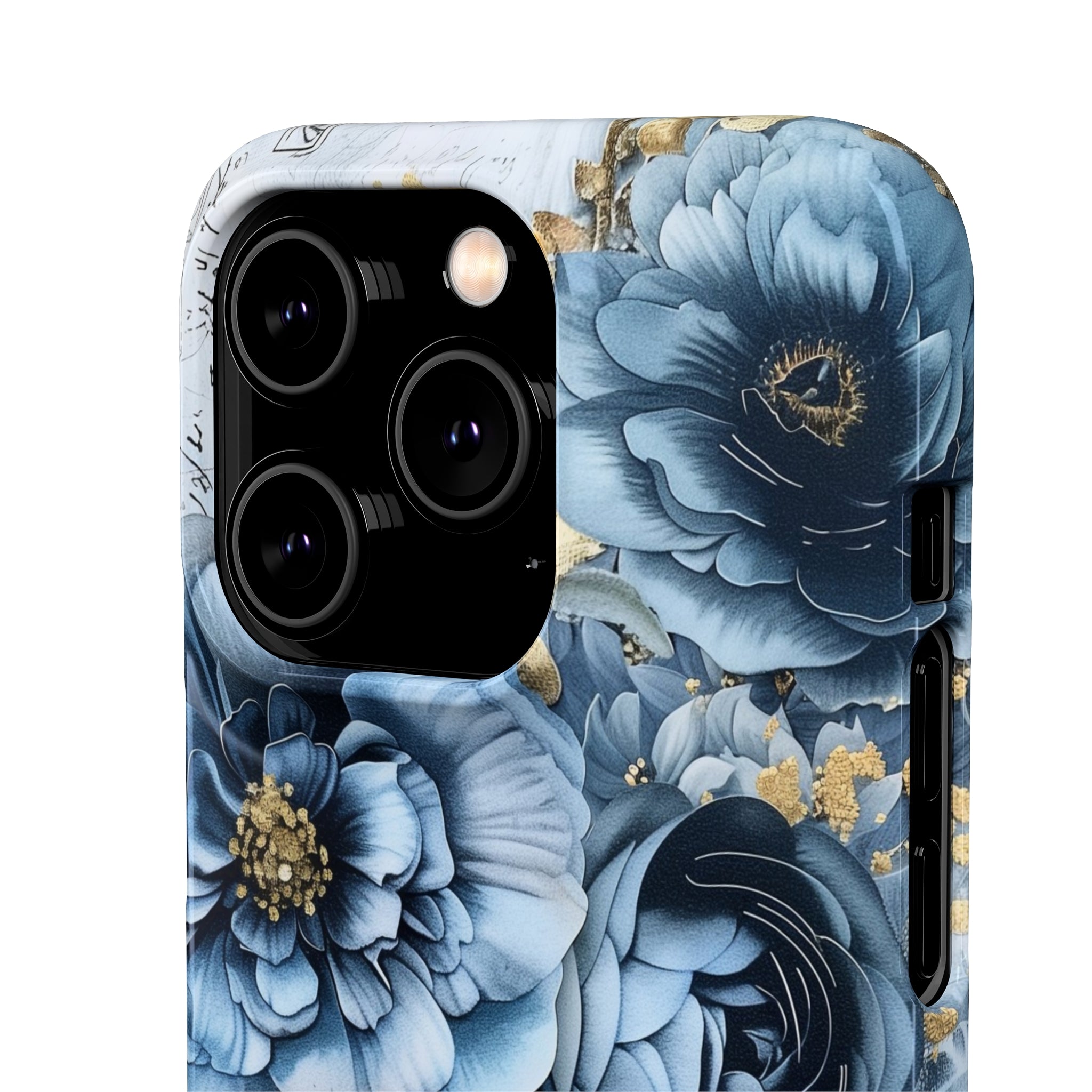 Blooming Blue Floral Bouquet Snap Case - Apple iPhone Case