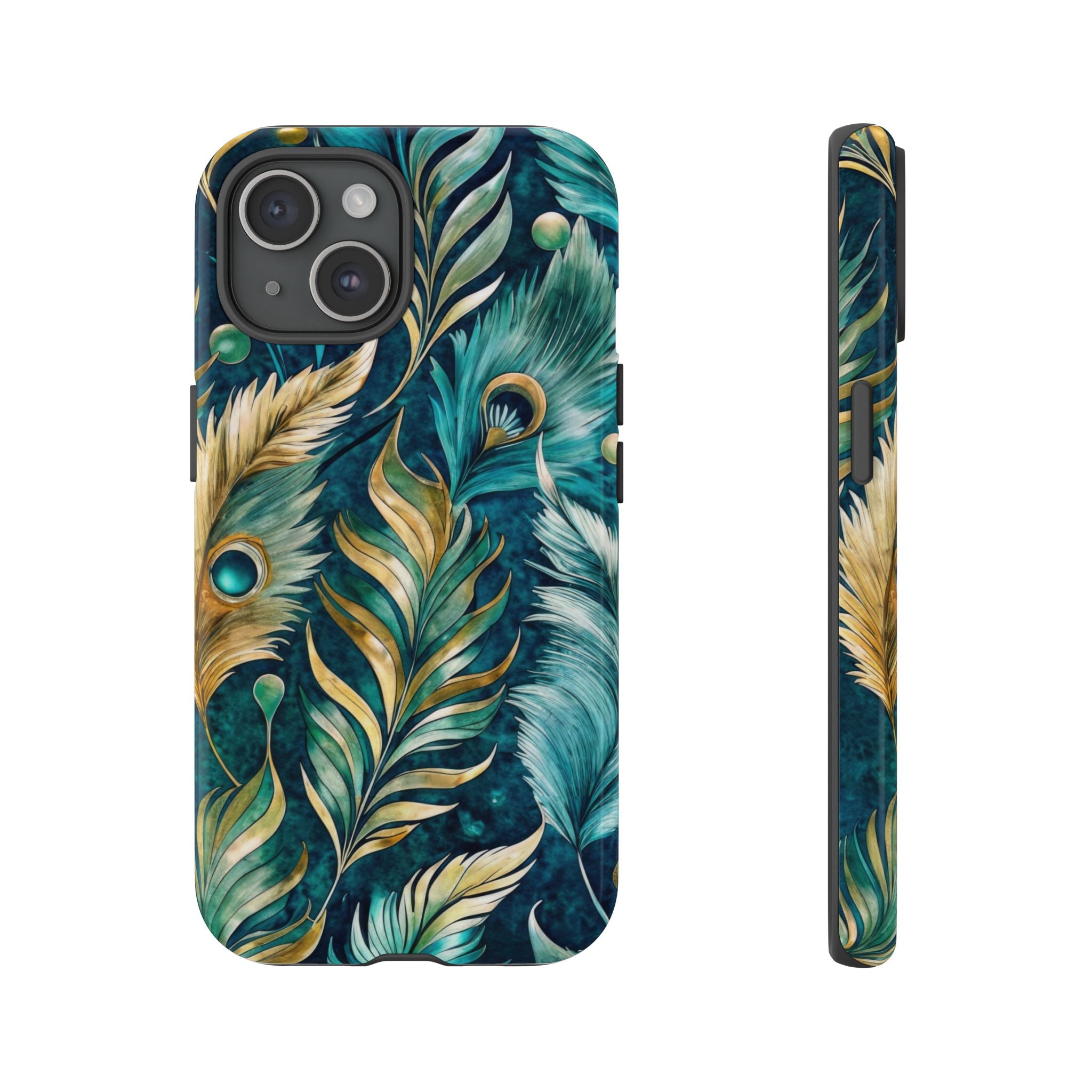 Peacock Feathers - Tough Guard Apple iPhone Case