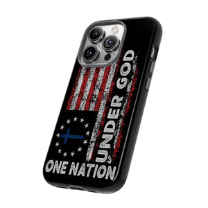 One Nation Under God American Flag - Tough Guard Apple iPhone Case