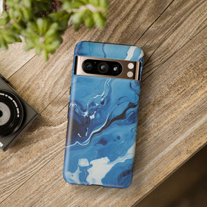 Blue Ocean Wave Marble - Tough Guard Google Pixel Case