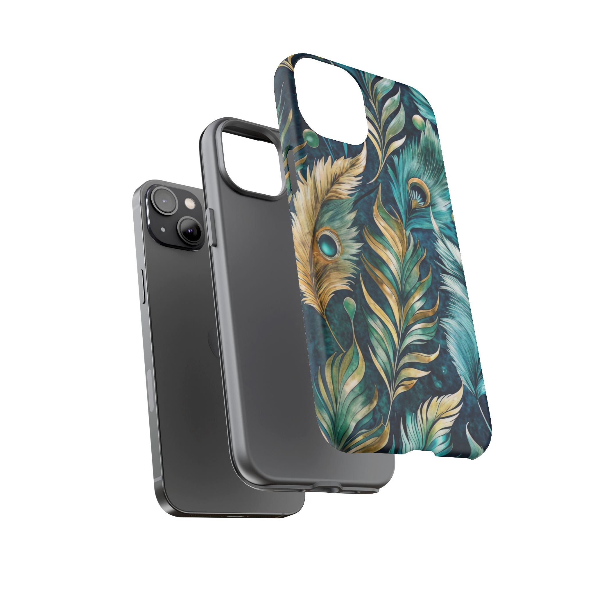 Peacock Feathers - Tough Guard Apple iPhone Case