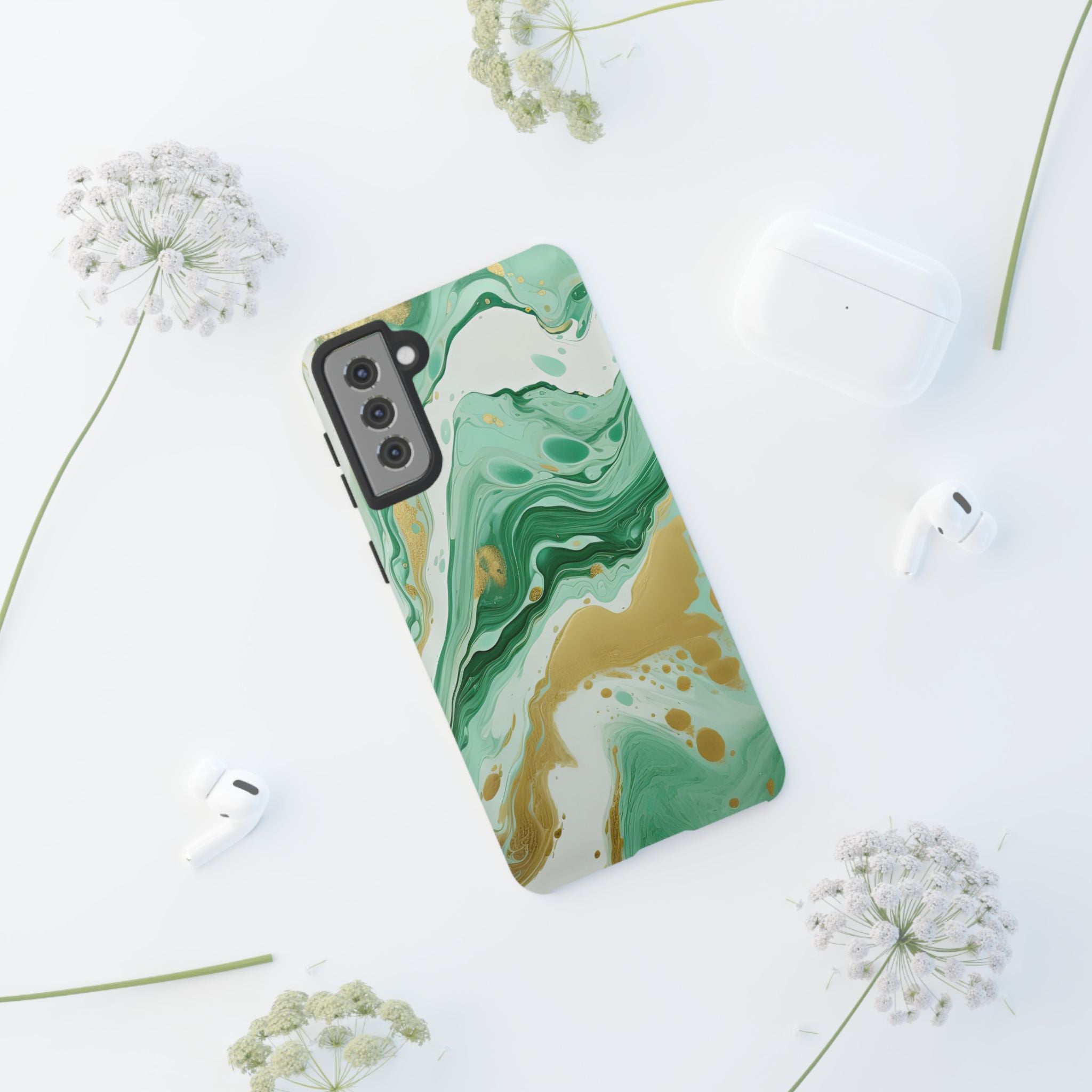 Emerald Gold Marble - Tough Guard Samsung Galaxy Case