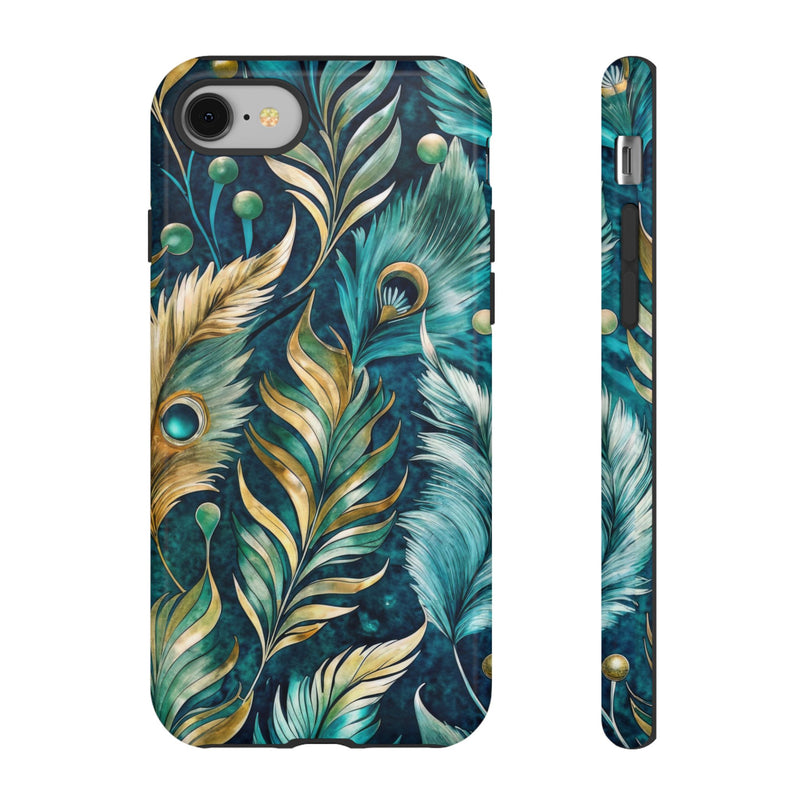 Peacock Feathers - Tough Guard Apple iPhone Case