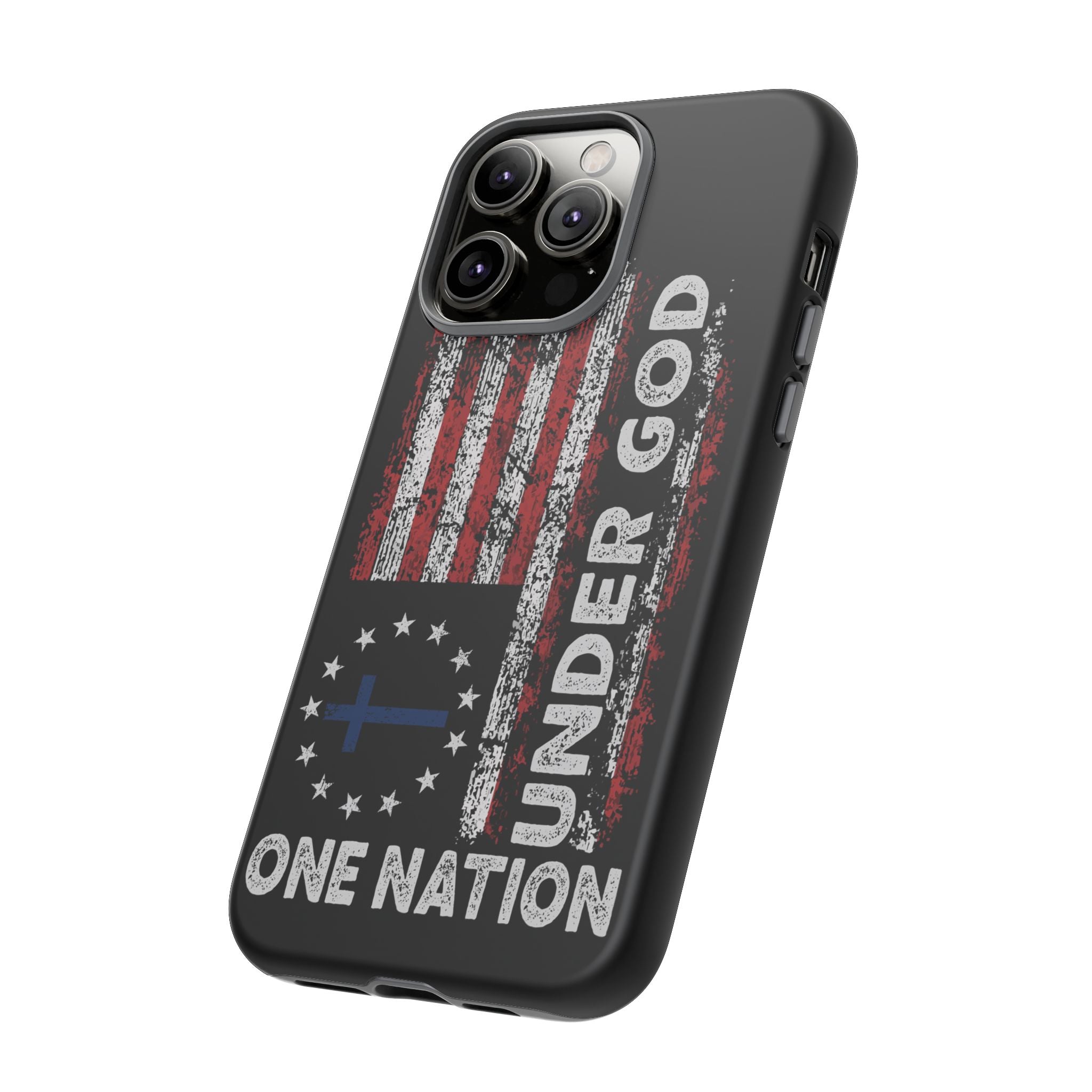 One Nation Under God American Flag - Tough Guard Apple iPhone Case