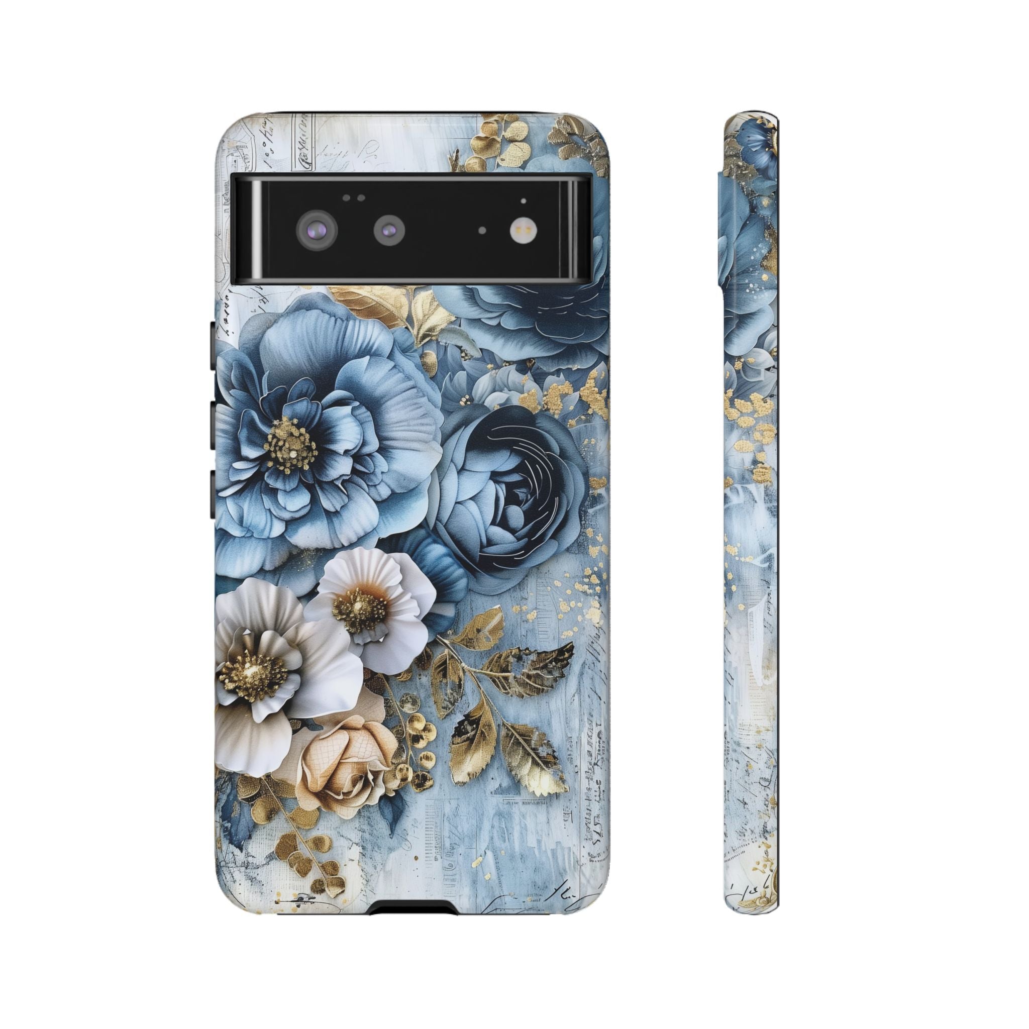 Blooming Blue Floral Bouquet - Tough Guard Google Pixel Case