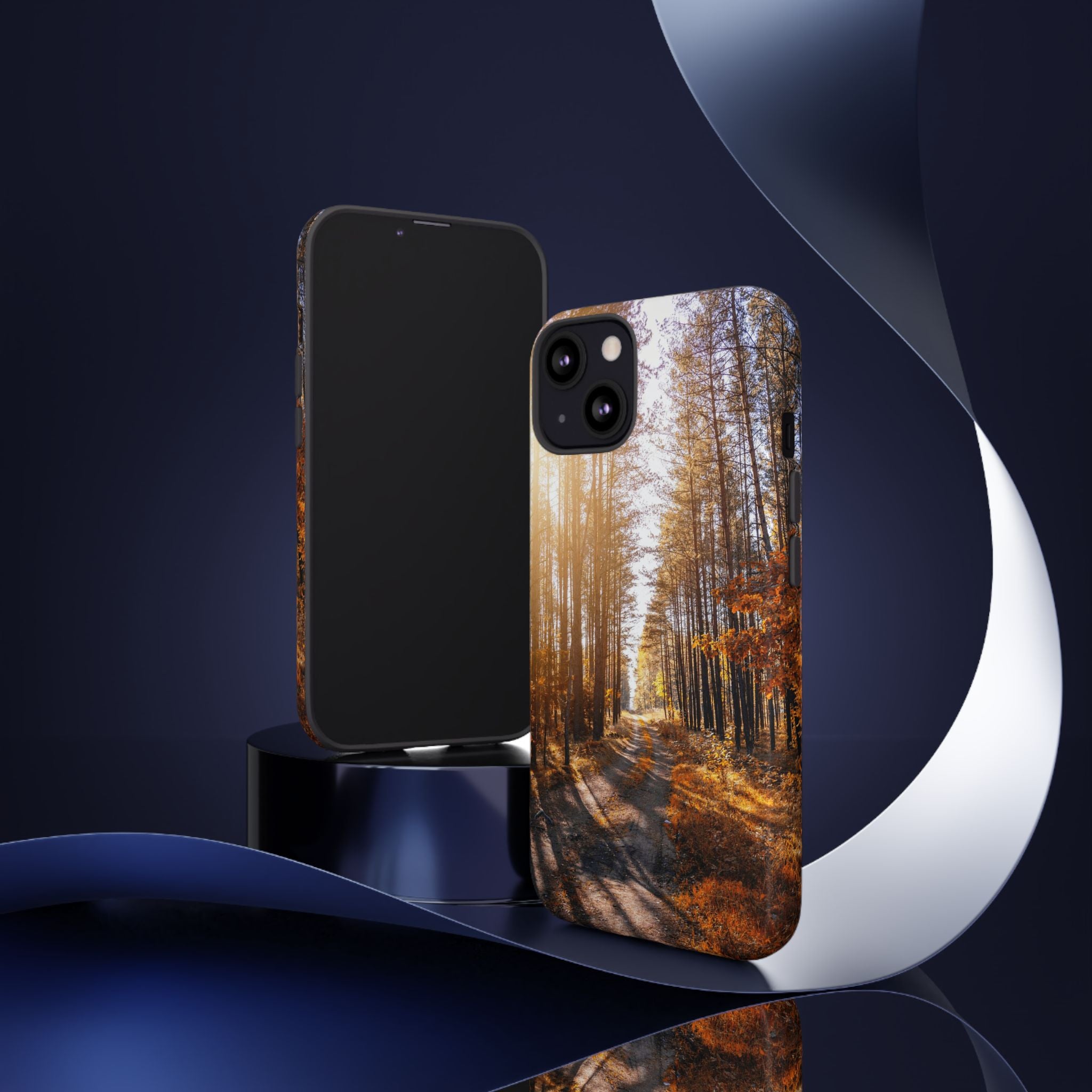 Autumn Forest Way - Tough Guard Apple iPhone Case