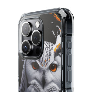 Majestic Mystic Whoo Guardian Owl - Magnetic Crystal Guard Apple iPhone Case