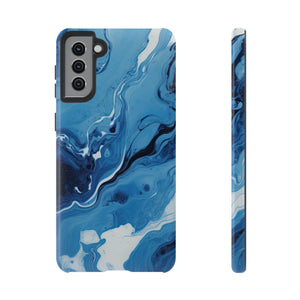 Blue Ocean Wave Marble - Tough Guard Samsung Galaxy Case