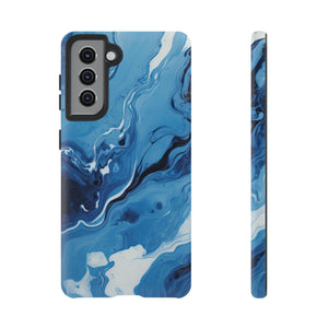 Blue Ocean Wave Marble - Tough Guard Samsung Galaxy Case