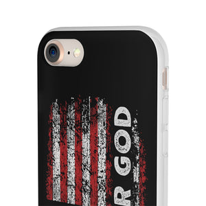 One Nation Under God American Flag - Flexi Case Apple iPhone Case