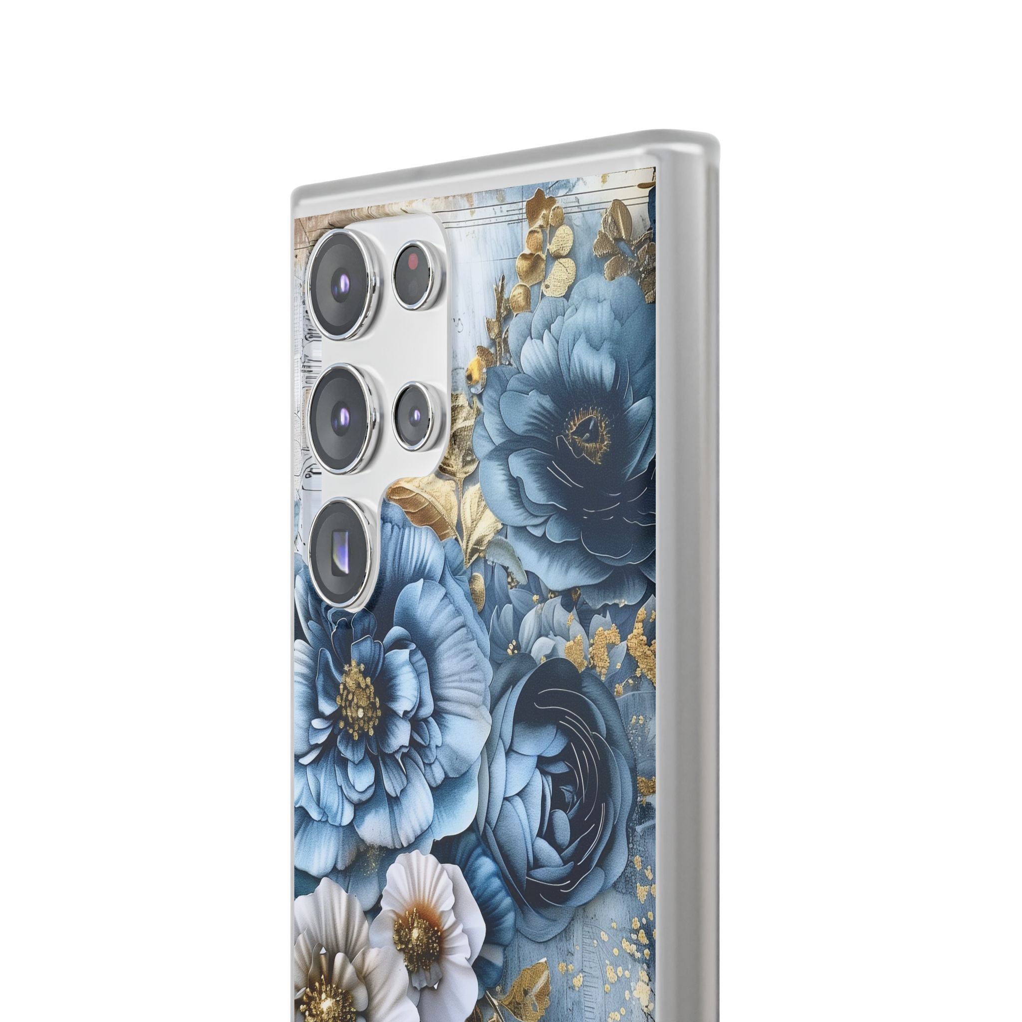 Blooming Blue Floral Bouquet Flexi Case - Samsung Galaxy Case