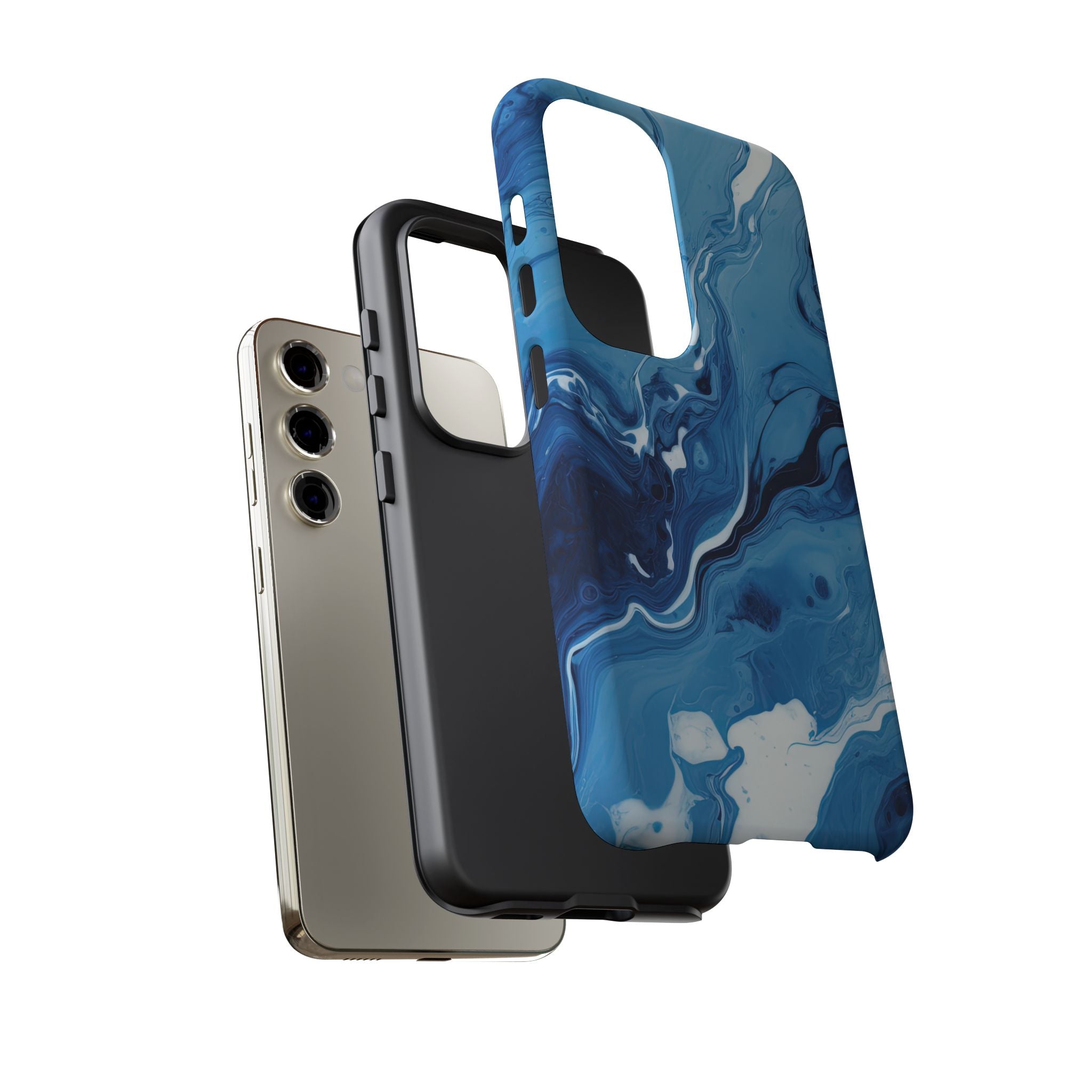 Blue Ocean Wave Marble - Tough Guard Samsung Galaxy Case