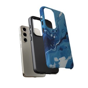 Blue Ocean Wave Marble - Tough Guard Samsung Galaxy Case