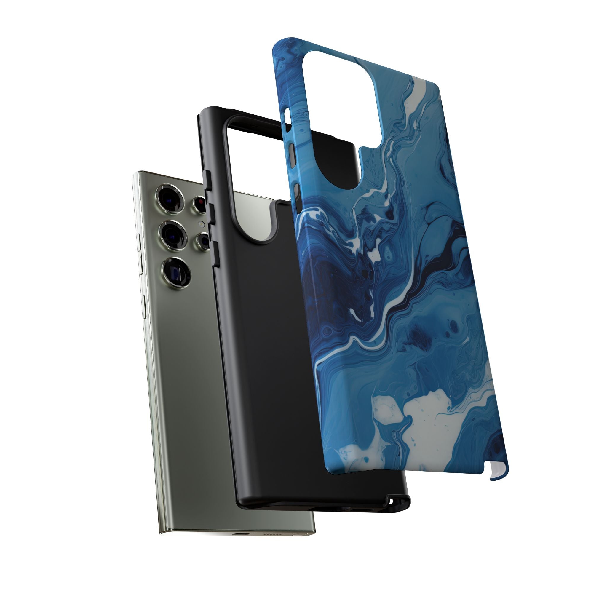 Blue Ocean Wave Marble - Tough Guard Samsung Galaxy Case