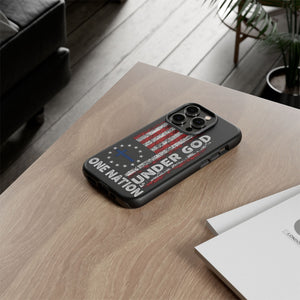 One Nation Under God American Flag - Tough Guard Apple iPhone Case