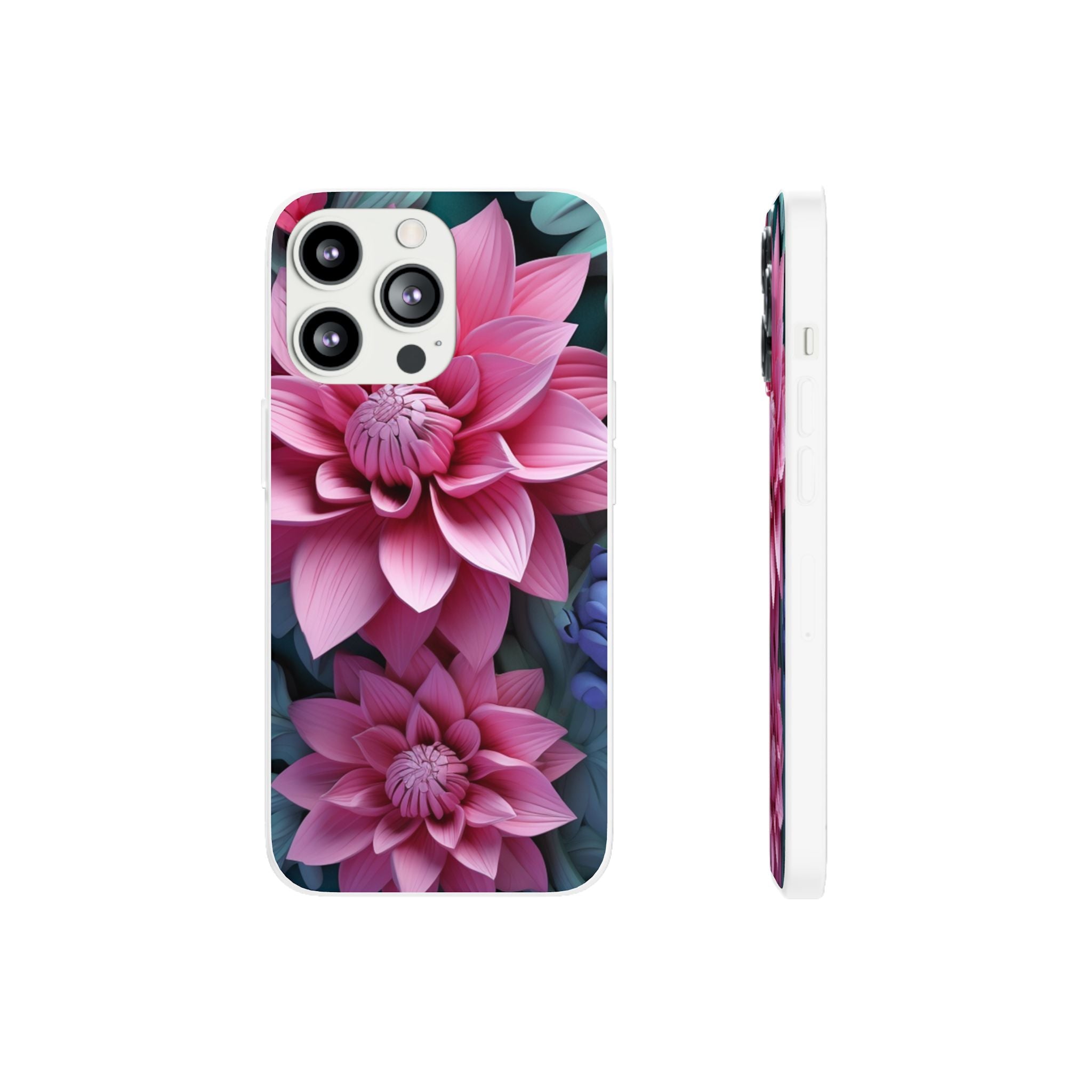 Tropical Pink Flower Flexi Case - Apple iPhone Case