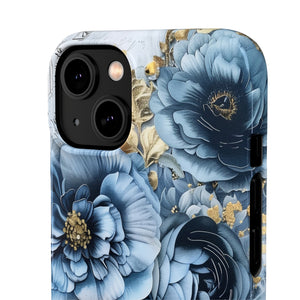 Blooming Blue Floral Bouquet Snap Case - Apple iPhone Case