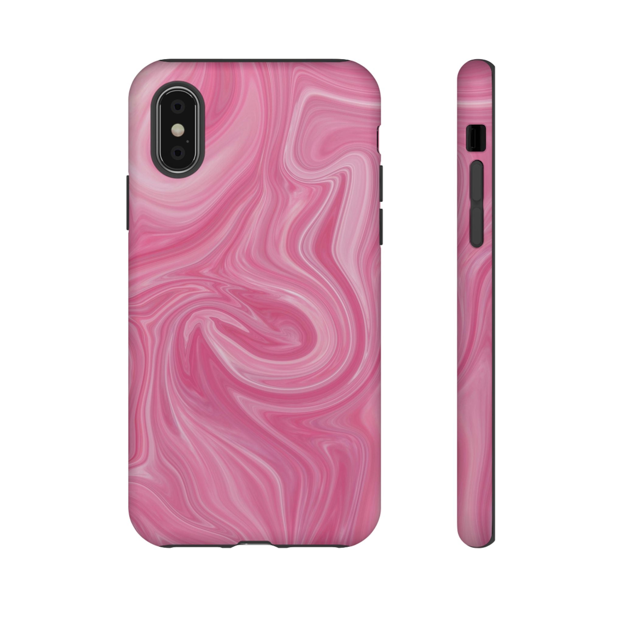 Pink Blush Marble - Tough Guard Apple iPhone Case