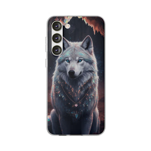 Majestic Guardian Wolf - Flexi Case Samsung Galaxy