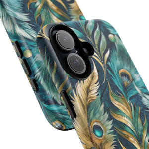 Peacock Feathers - Tough Guard Apple iPhone Case