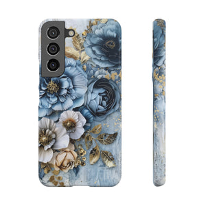 Blooming Blue Floral Bouquet Snap Case - Samsung Galaxy Case