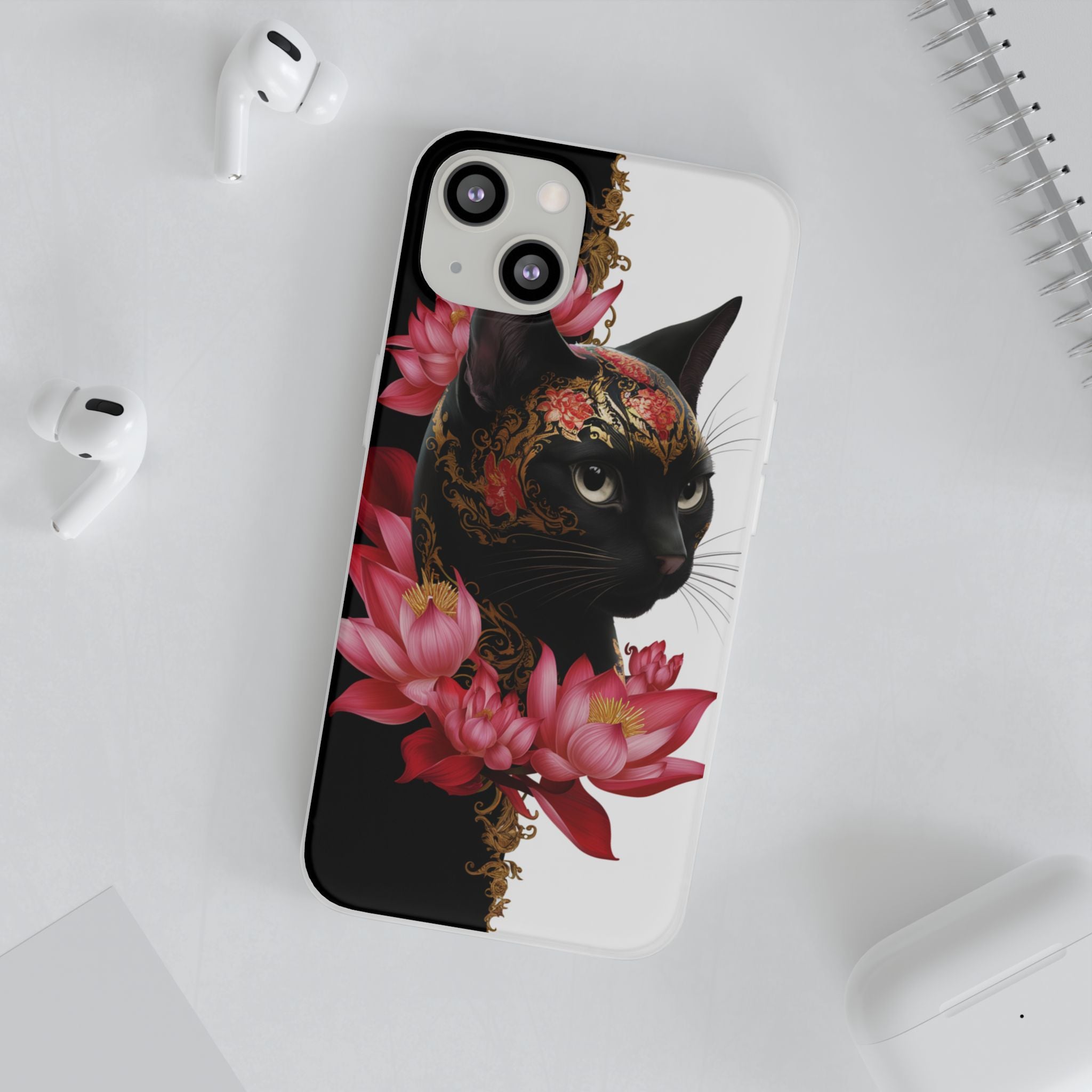 Yin & Yang Mystic Cat - Flexi Case Apple iPhone Case
