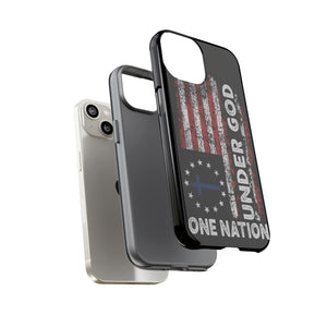 One Nation Under God American Flag - Tough Guard Apple iPhone Case