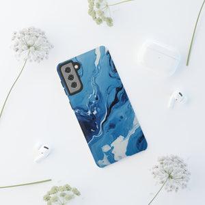 Blue Ocean Wave Marble - Tough Guard Samsung Galaxy Case