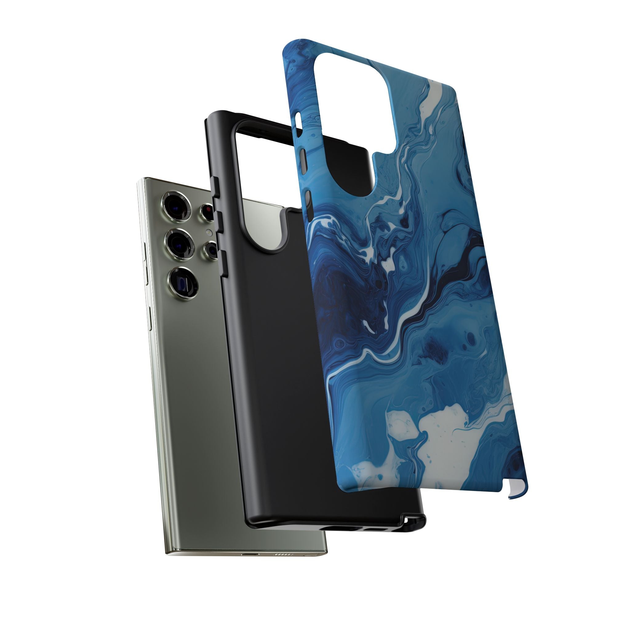 Blue Ocean Wave Marble - Tough Guard Samsung Galaxy Case
