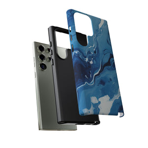 Blue Ocean Wave Marble - Tough Guard Samsung Galaxy Case