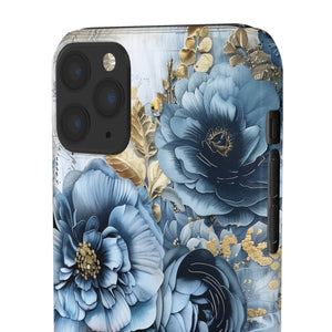 Blooming Blue Floral Bouquet Snap Case - Apple iPhone Case